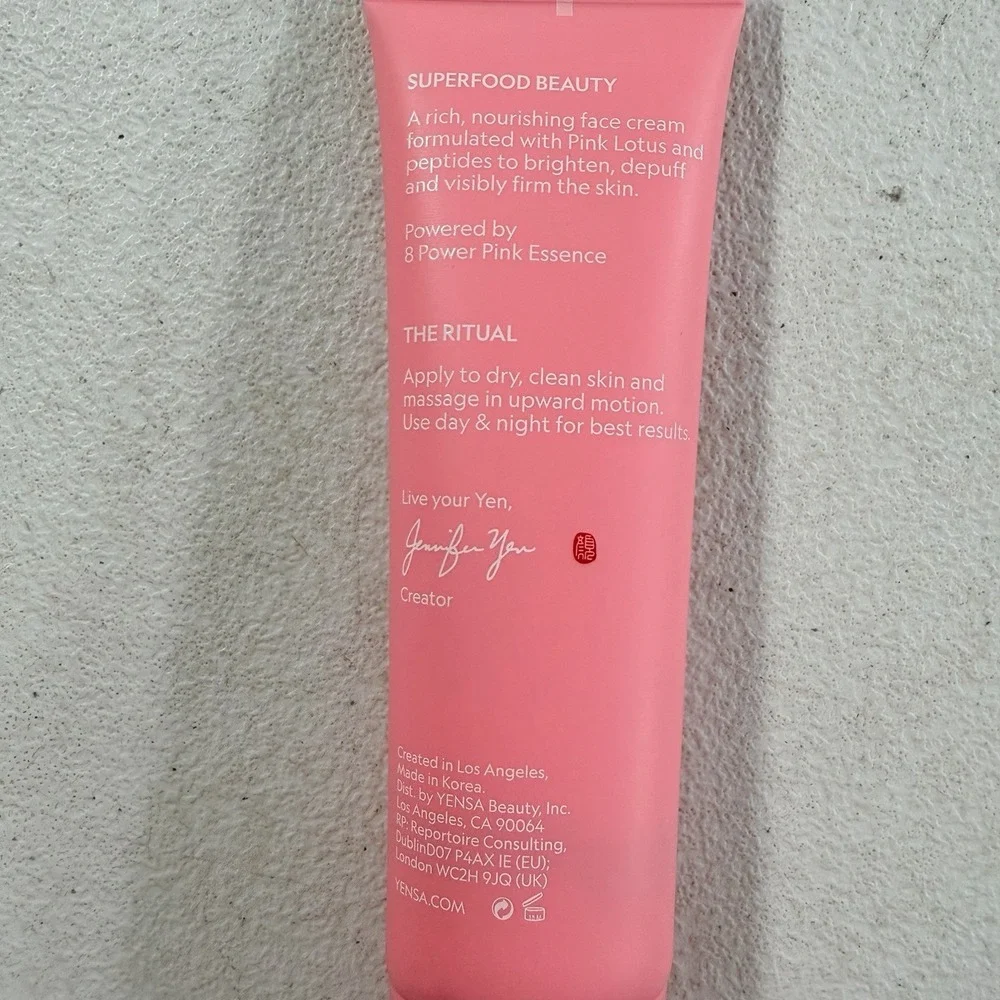 YENSA Pink Lotus Peptide Renewal Face Cream 1.7 Fl Oz / 50ml BNIB SEALED